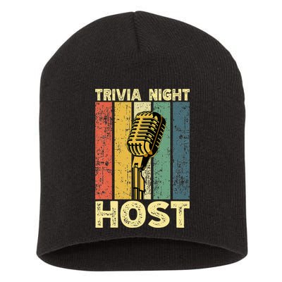Trivia Night For Trivia Night Emcee Player Host Game Night Short Acrylic Beanie