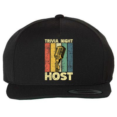 Trivia Night For Trivia Night Emcee Player Host Game Night Wool Snapback Cap