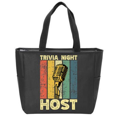Trivia Night For Trivia Night Emcee Player Host Game Night Zip Tote Bag