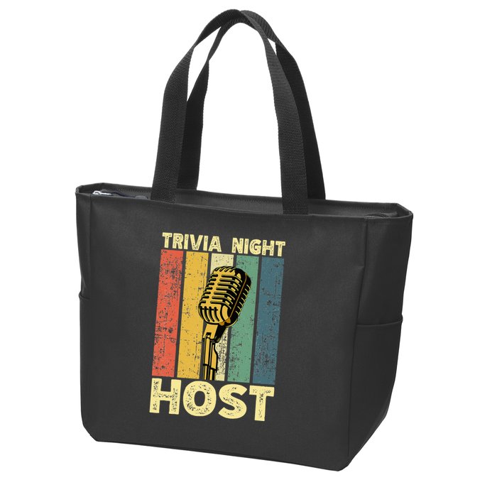 Trivia Night For Trivia Night Emcee Player Host Game Night Zip Tote Bag