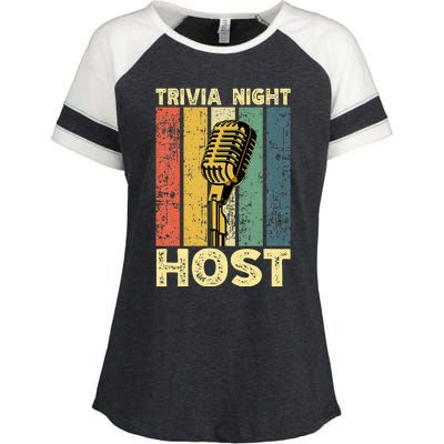 Trivia Night For Trivia Night Emcee Player Host Game Night Enza Ladies Jersey Colorblock Tee