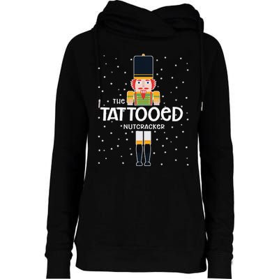 Tattooed Nutcracker Family Matching Funny Pajama Womens Funnel Neck Pullover Hood