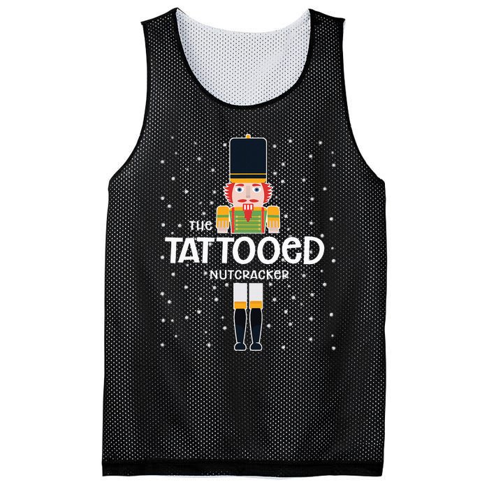 Tattooed Nutcracker Family Matching Funny Pajama Mesh Reversible Basketball Jersey Tank