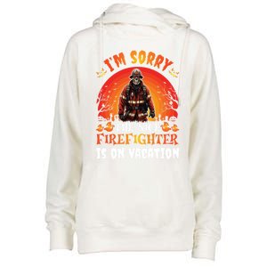 The Nice Firefighter Halloween Skeleton Costume Fire Meaningful Gift Womens Funnel Neck Pullover Hood