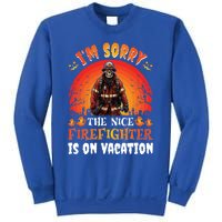 The Nice Firefighter Halloween Skeleton Costume Fire Meaningful Gift Sweatshirt