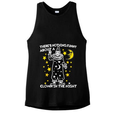 ThereS Nothing Funny About A Clown In The Night Ladies PosiCharge Tri-Blend Wicking Tank