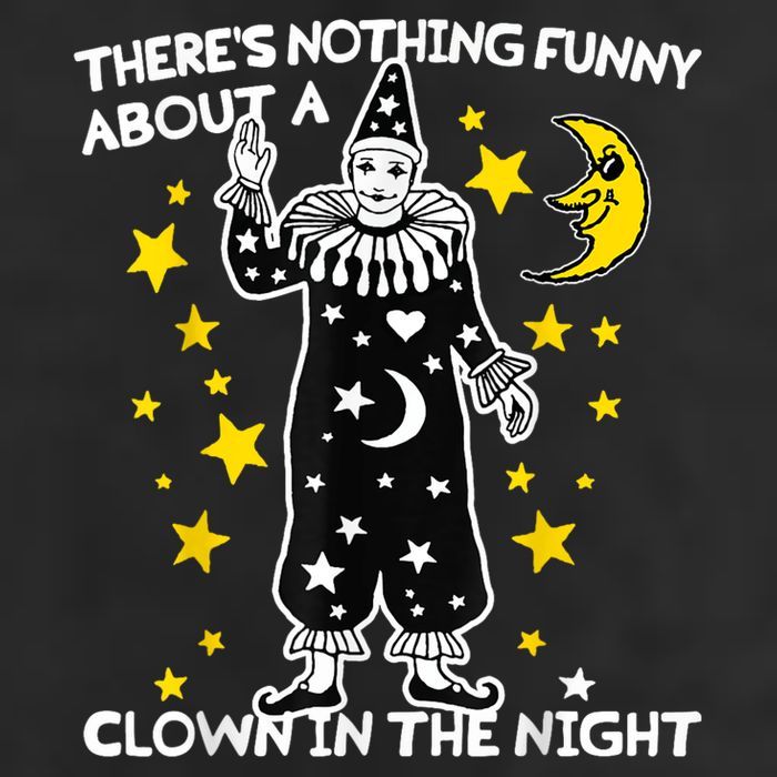 ThereS Nothing Funny About A Clown In The Night Golf Towel