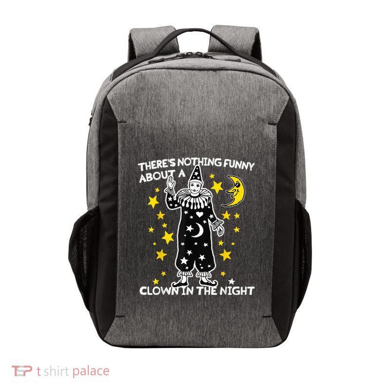 ThereS Nothing Funny About A Clown In The Night Vector Backpack