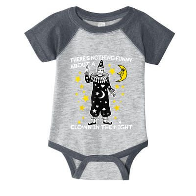 ThereS Nothing Funny About A Clown In The Night Infant Baby Jersey Bodysuit
