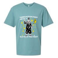 ThereS Nothing Funny About A Clown In The Night Sueded Cloud Jersey T-Shirt