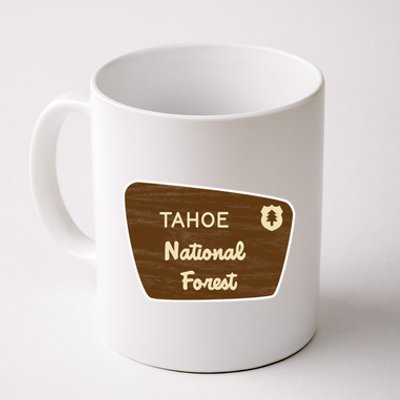 Tahoe National Forest Sign Retro Funny Gift Coffee Mug