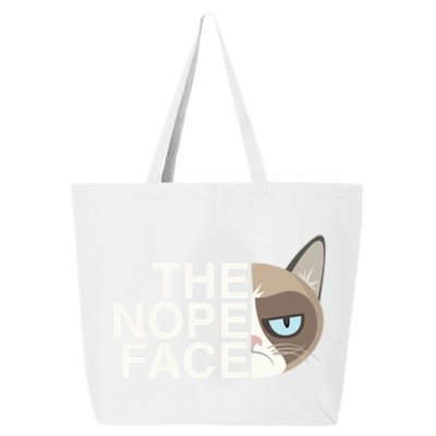 The Nope Face Funny Lazy Cat Joke Gift And Meaningful Gift 25L Jumbo Tote