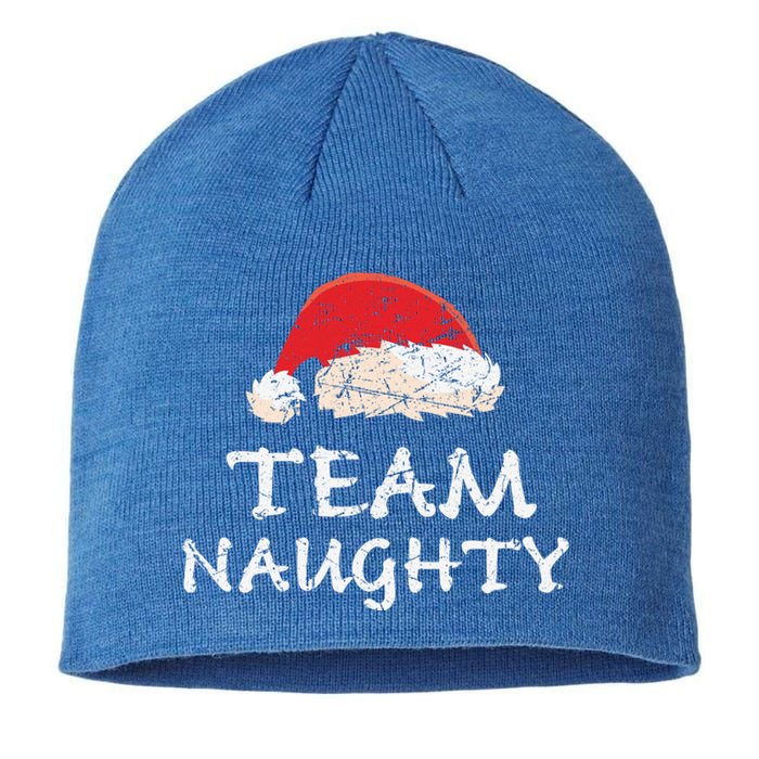 Team Naughty Funny Christmas Pajamas Costume Vintage Cute Gift Sustainable Beanie