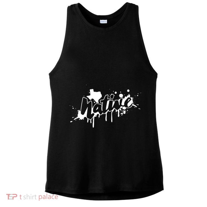 Texas Native Graphic Ladies PosiCharge Tri-Blend Wicking Tank