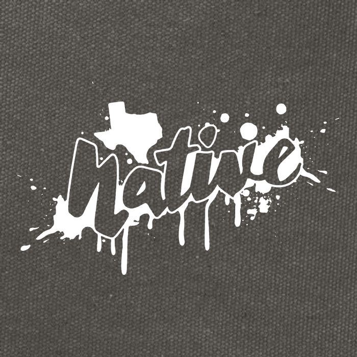 Texas Native Graphic Cotton Canvas Backpack