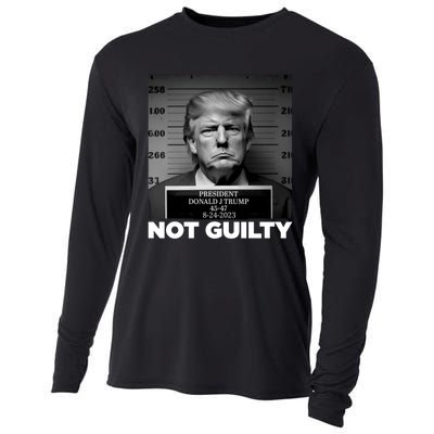 Trump not guilty Trump 2024 Mugshot Cooling Performance Long Sleeve Crew