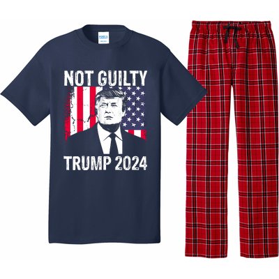 Trump Not Guilty 2024 Free Trump Pajama Set