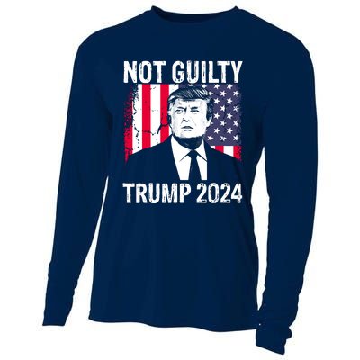 Trump Not Guilty 2024 Free Trump Cooling Performance Long Sleeve Crew