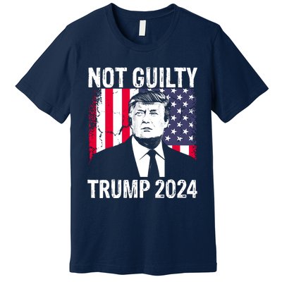 Trump Not Guilty 2024 Free Trump Premium T-Shirt