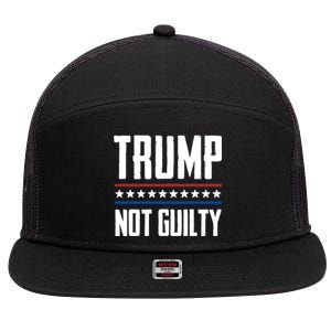 Trump Not Guilty Pro Trump 7 Panel Mesh Trucker Snapback Hat