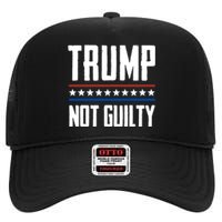 Trump Not Guilty Pro Trump High Crown Mesh Back Trucker Hat