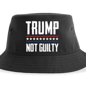 Trump Not Guilty Pro Trump Sustainable Bucket Hat