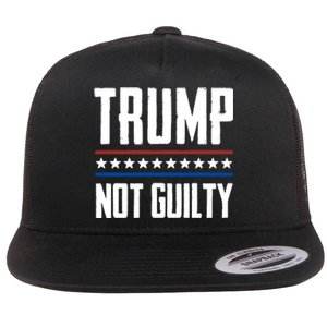 Trump Not Guilty Pro Trump Flat Bill Trucker Hat