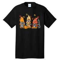 Thanksgiving Nurse Gnomes Fall Scrub Top Autumn Rn Women Tall T-Shirt