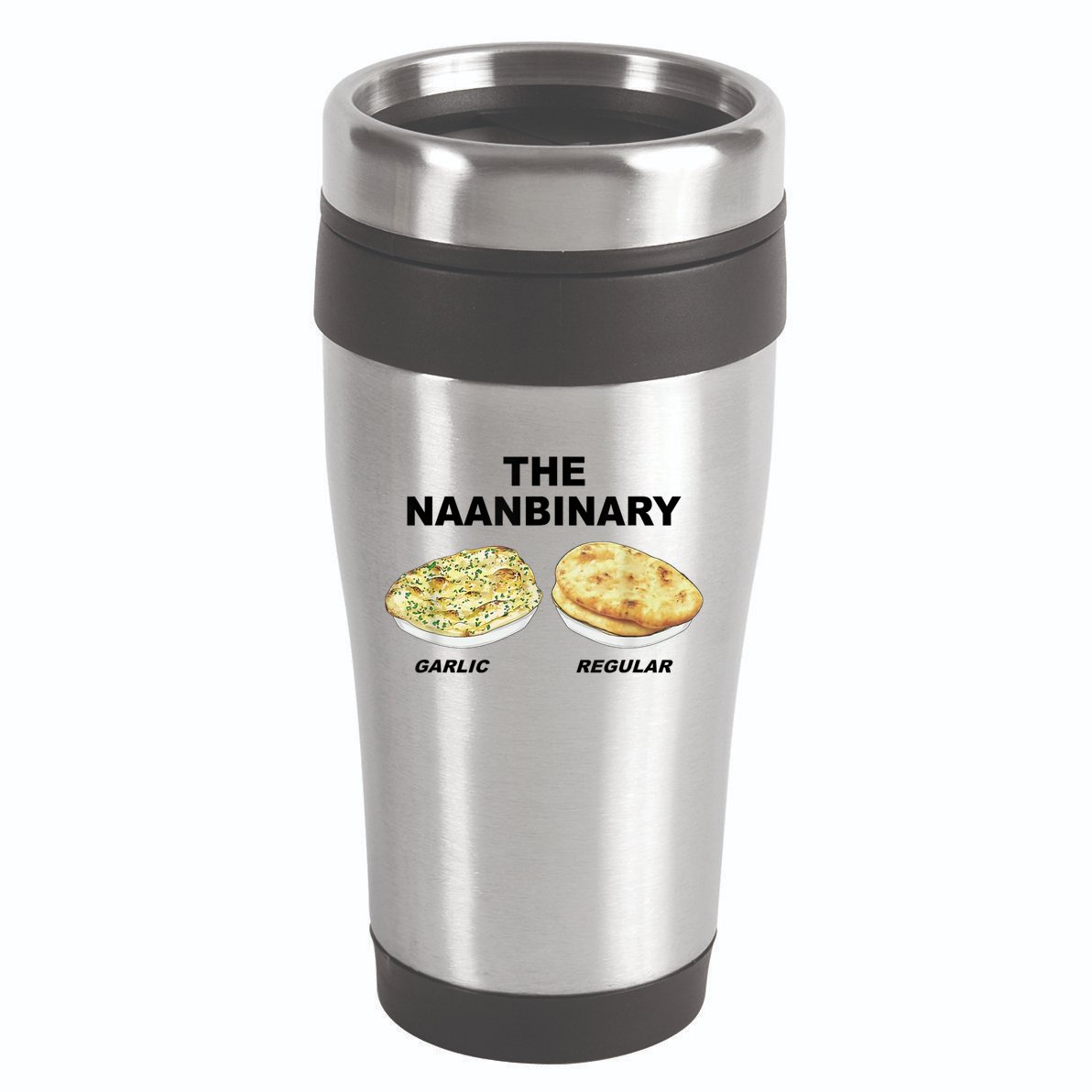 The Naanbinary Garlic Regular Funny Gift 16oz Travel Tumbler