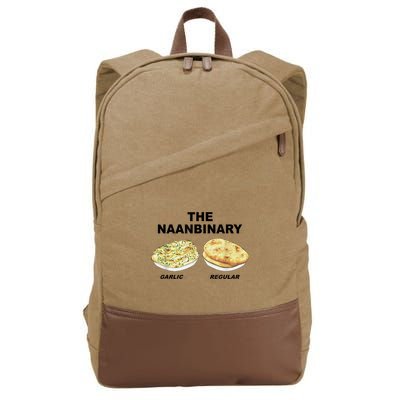 The Naanbinary Garlic Regular Funny Gift Cotton Canvas Backpack