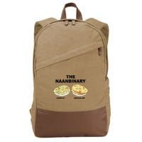 The Naanbinary Garlic Regular Funny Gift Cotton Canvas Backpack