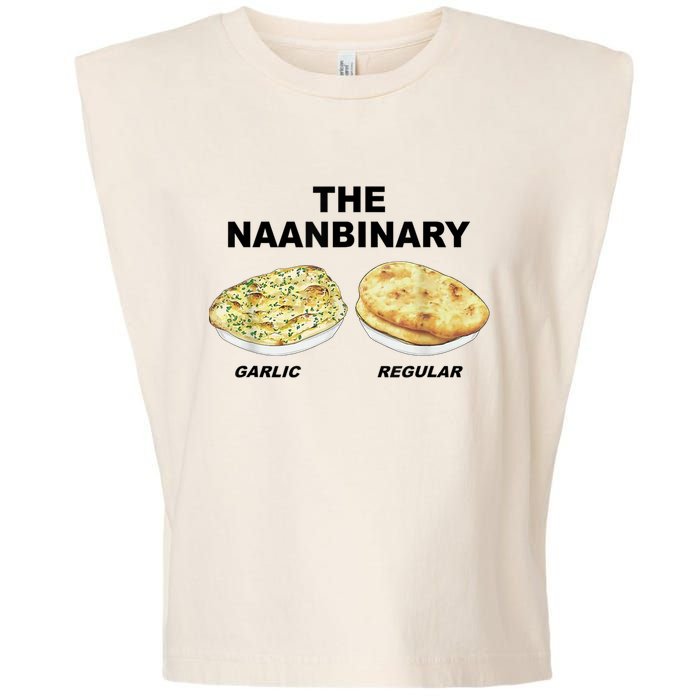 The Naanbinary Garlic Regular Funny Gift Garment-Dyed Women's Muscle Tee