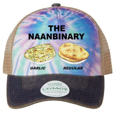 The Naanbinary Garlic Regular Funny Gift Legacy Tie Dye Trucker Hat