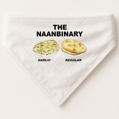 The Naanbinary Garlic Regular Funny Gift USA-Made Doggie Bandana