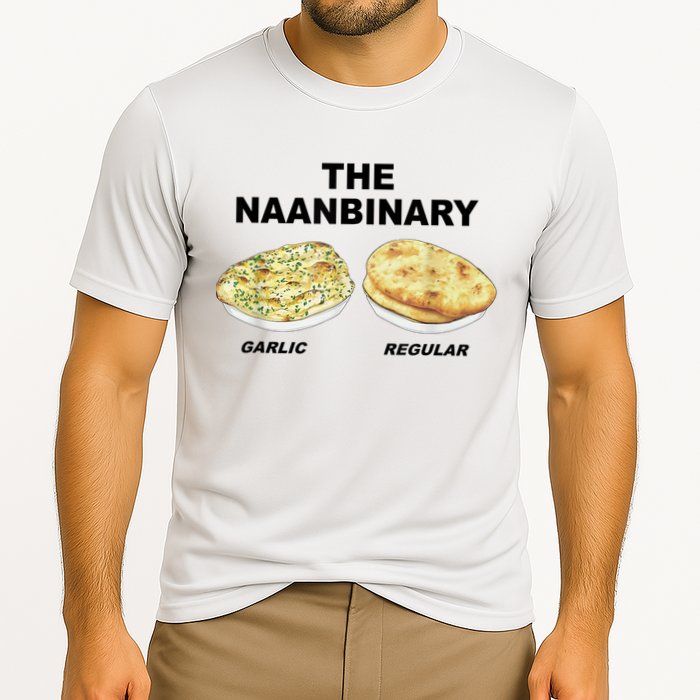 The Naanbinary Garlic Regular Funny Gift Cooling Performance Crew T-Shirt