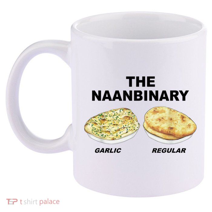 The Naanbinary Garlic Regular Funny Gift 11oz C Handle Ceramic Mug