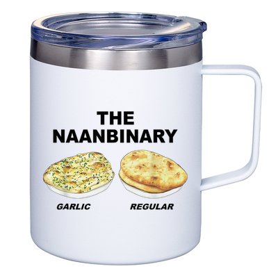 The Naanbinary Garlic Regular Funny Gift 12oz Stainless Steel Coffee Mug