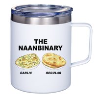 The Naanbinary Garlic Regular Funny Gift 12oz Stainless Steel Coffee Mug