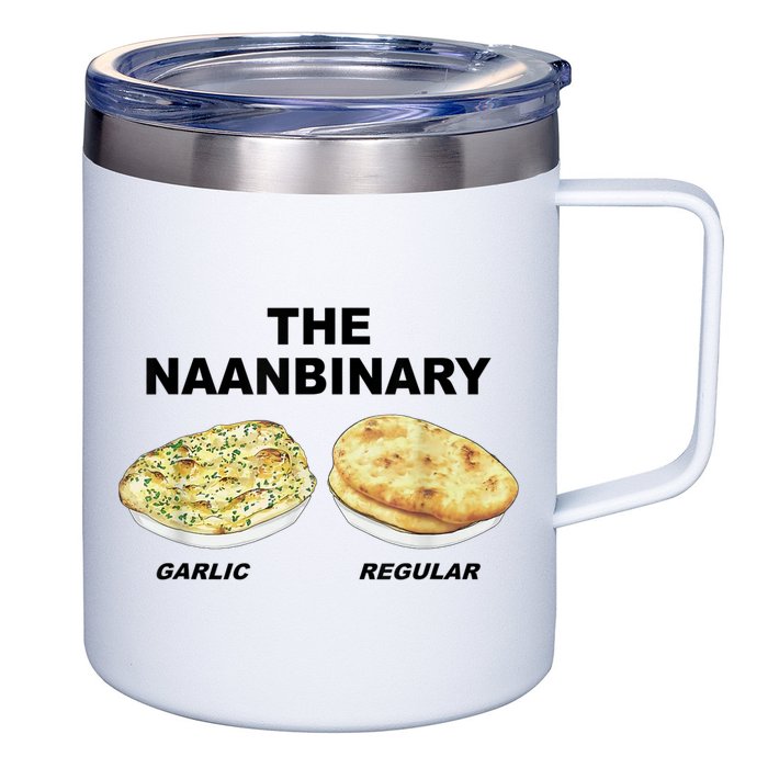 The Naanbinary Garlic Regular Funny Gift 12oz Stainless Steel Coffee Mug