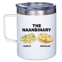 The Naanbinary Garlic Regular Funny Gift 12oz Stainless Steel Coffee Mug