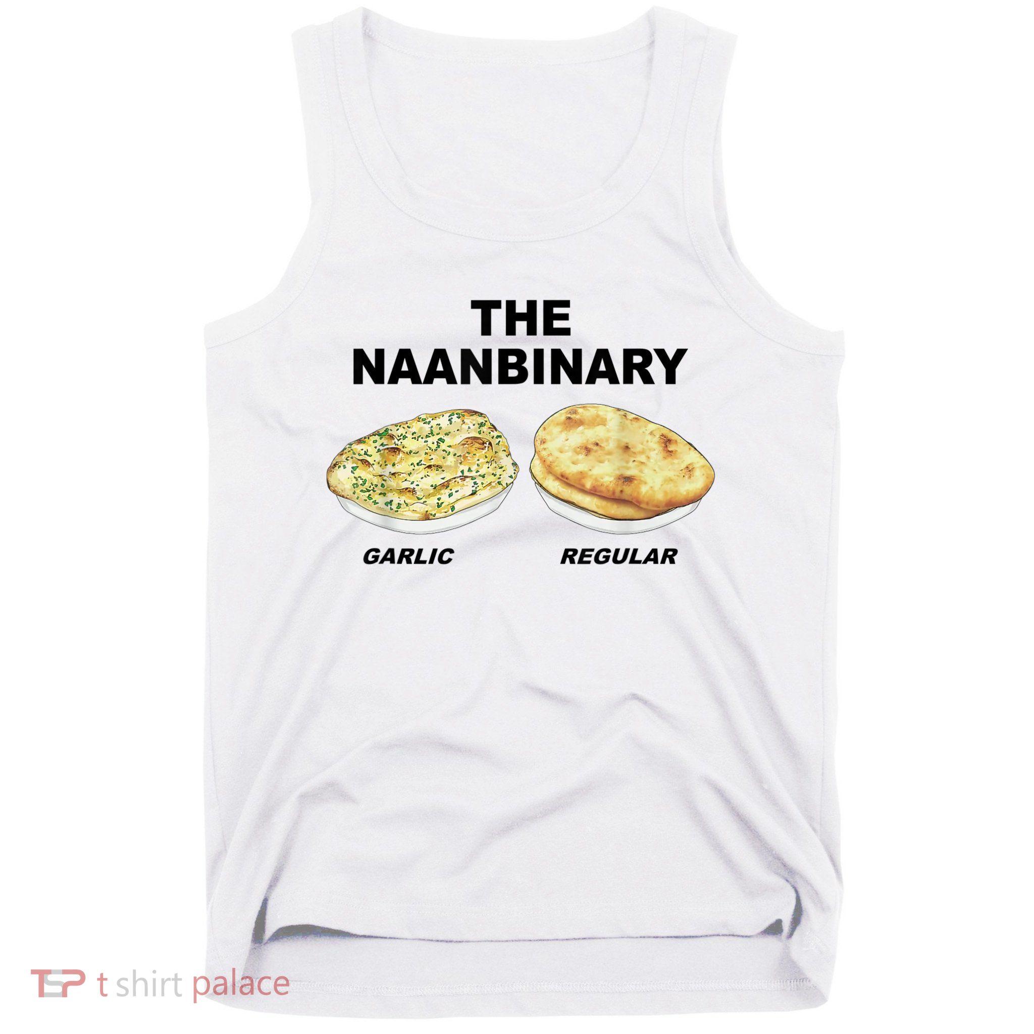 The Naanbinary Garlic Regular Funny Gift Tank Top