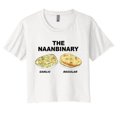 The Naanbinary Garlic Regular Funny Gift Crop Top