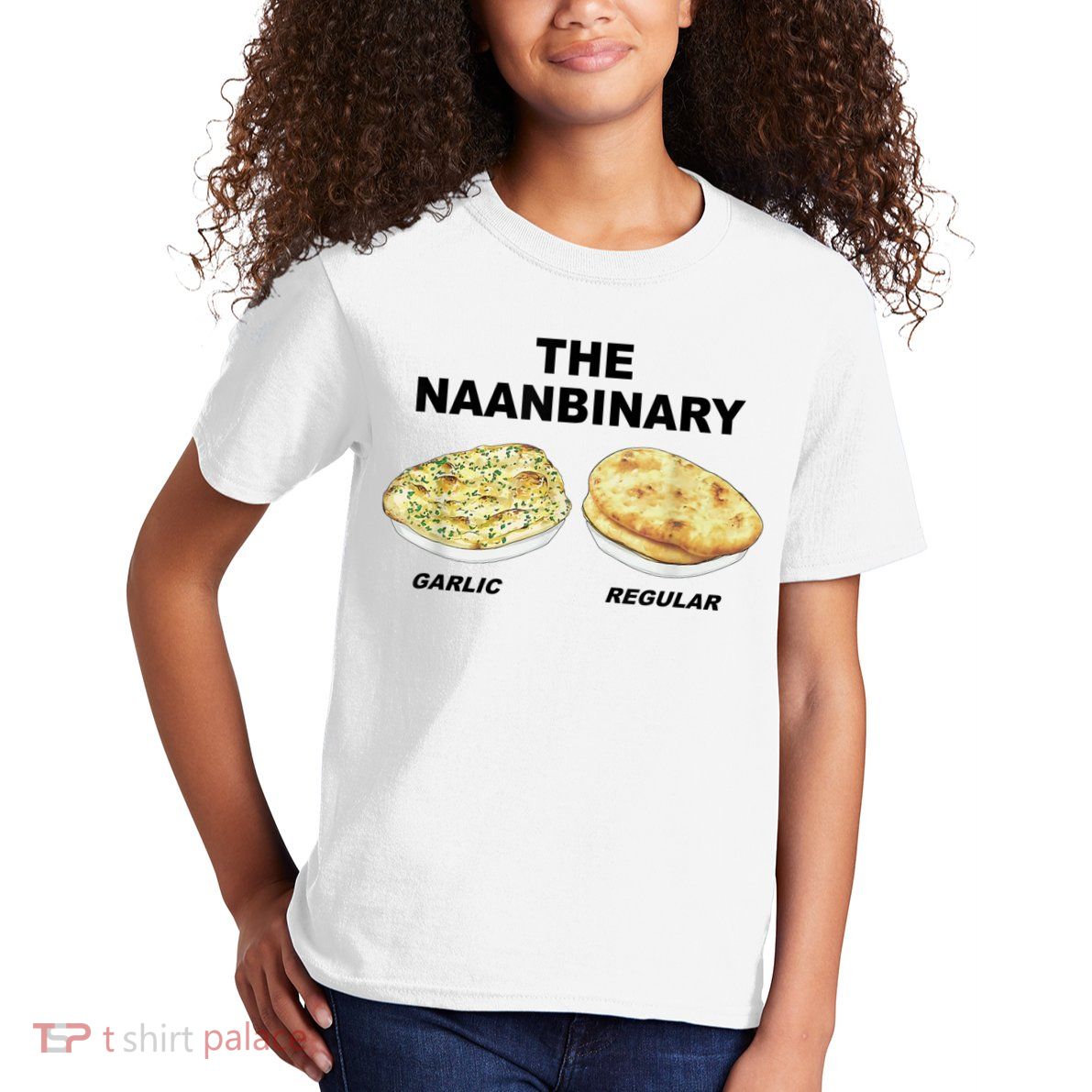 The Naanbinary Garlic Regular Funny Gift Kids T-Shirt