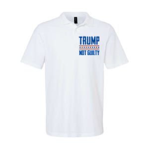 Trump Not Guilty Pro Trump Softstyle Adult Sport Polo