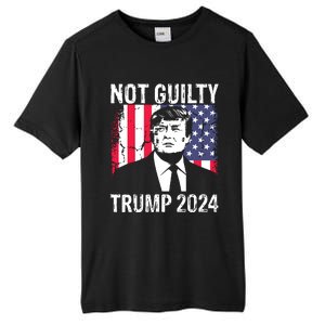 Trump Not Guilty 2024 Free Trump Tall Fusion ChromaSoft Performance T-Shirt