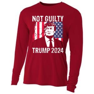 Trump Not Guilty 2024 Free Trump Cooling Performance Long Sleeve Crew