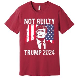 Trump Not Guilty 2024 Free Trump Premium T-Shirt