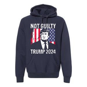 Trump Not Guilty 2024 Free Trump Premium Hoodie