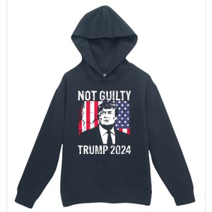 Trump Not Guilty 2024 Free Trump Urban Pullover Hoodie