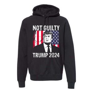 Trump Not Guilty 2024 Free Trump Premium Hoodie